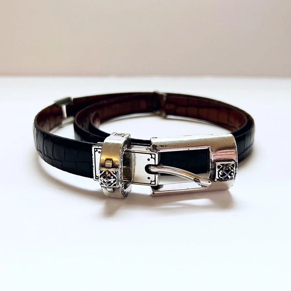 Vintage Brown & Black Reversible Belt